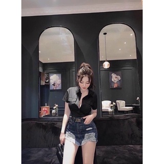 Áo sơ mi trơn ngắn tay