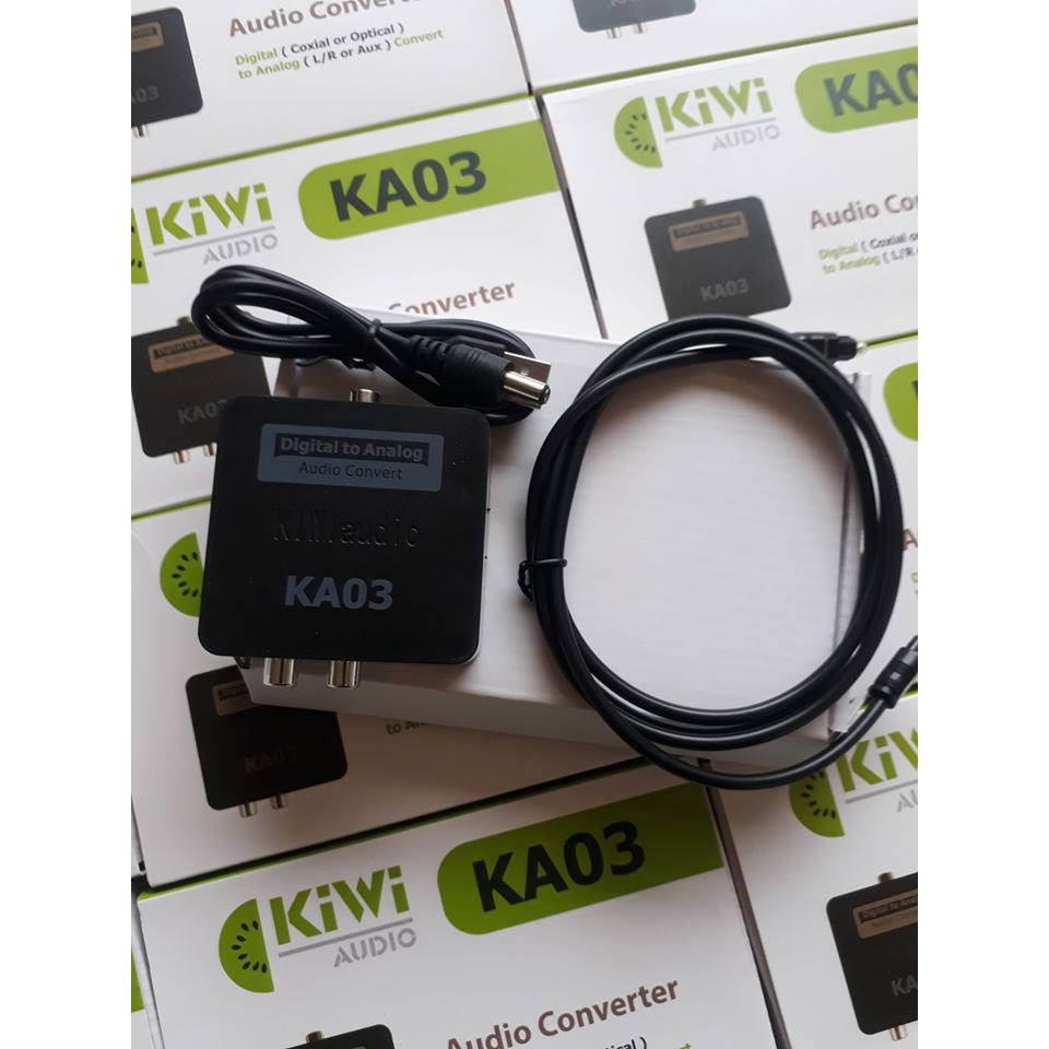 Bộ chuyển đổi âm thanh từ digital sang analog [chính hãng Kiwi] KA03, DAC Kiwi KA-03, chuyển quang cho dàn âm thanh