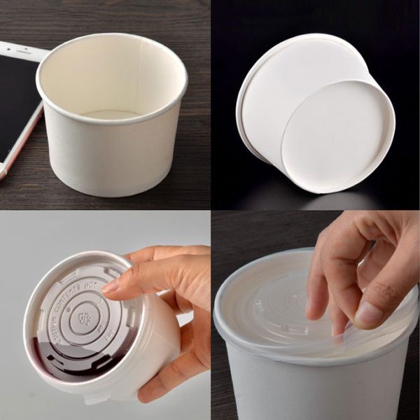 100 Tô giấy bán phở bún bò 875 ml có nắp