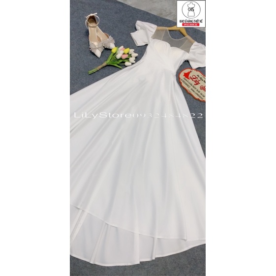ĐẦM XOÈ MẶC CƯỚI TÂY PHỒNG XẾP LY full size S/M/L/XL ( ẢNH VÀ VIDEO DO CHỦ SHOP TỰ CHỤP 10000%)