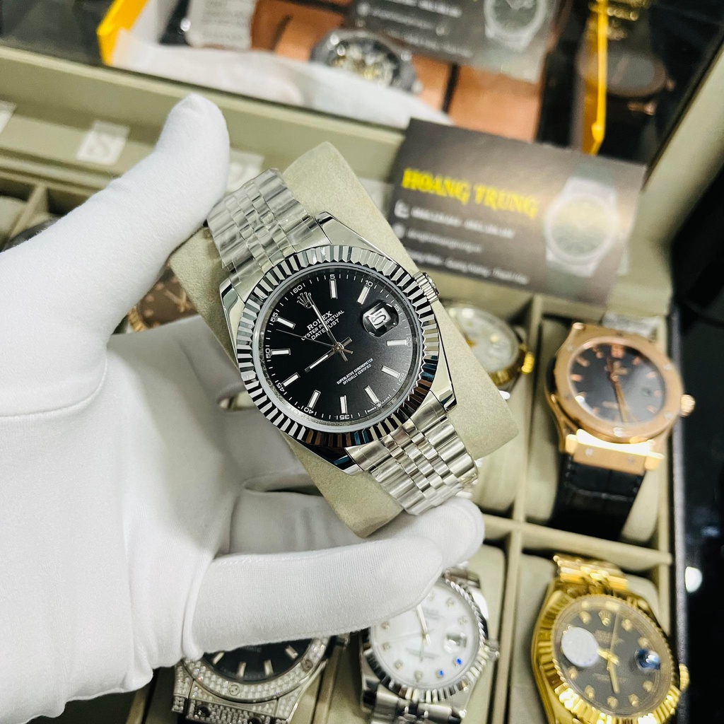 Đồng hồ Nam RolexDatejust máy nhật, Automatic ,size 40mm, Thép không rỉ đúc đặc