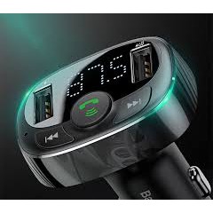 Bộ tẩu sạc đa năng trên xe hơi Baseus S09 T-Typed Wireless MP3 Car Charger