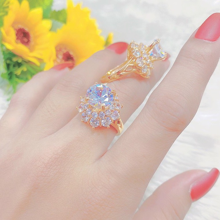 Nhẫn Nữ Mẫu Đẹp - Độc - Lạ - Giống Thật 99% UN3005010 - Đeo Đi Tiệc Lên Hình Cực Sang