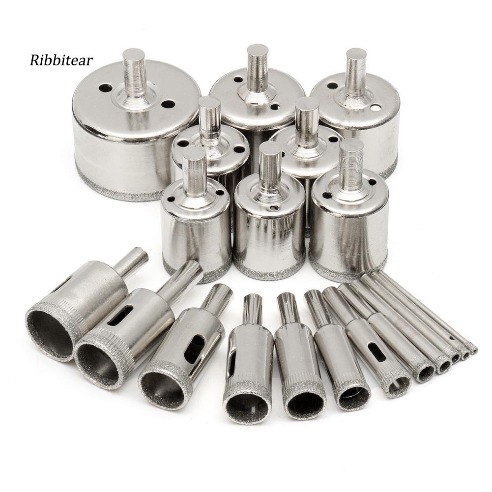 Bộ 20 Mũi Khoan Kính Đá Hoa Cương 3-50mm Chất Lượng Cao