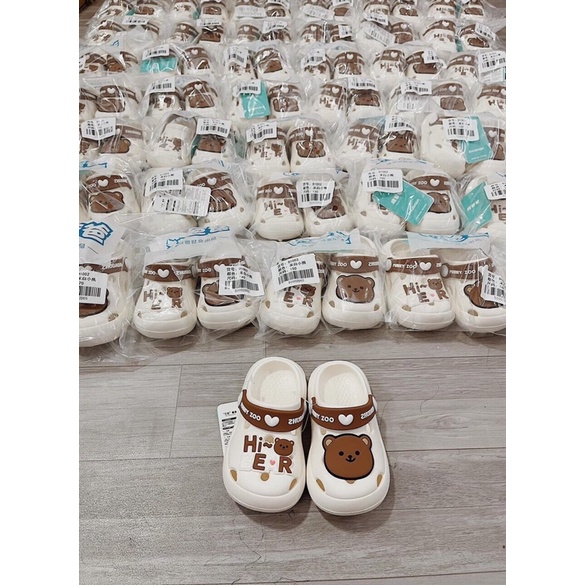 Dép sục gấu bear siêu nhẹ cho bé-MS78