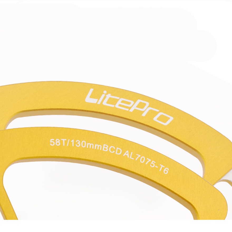 Đĩa xích xe đạp LITEPRO 5 lỗ 53 56 58T BMX 130BCD chất lượng cao