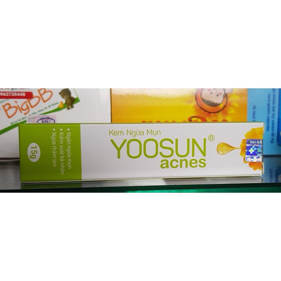 kem ngừa mụn yoosun acnes tube 15gr