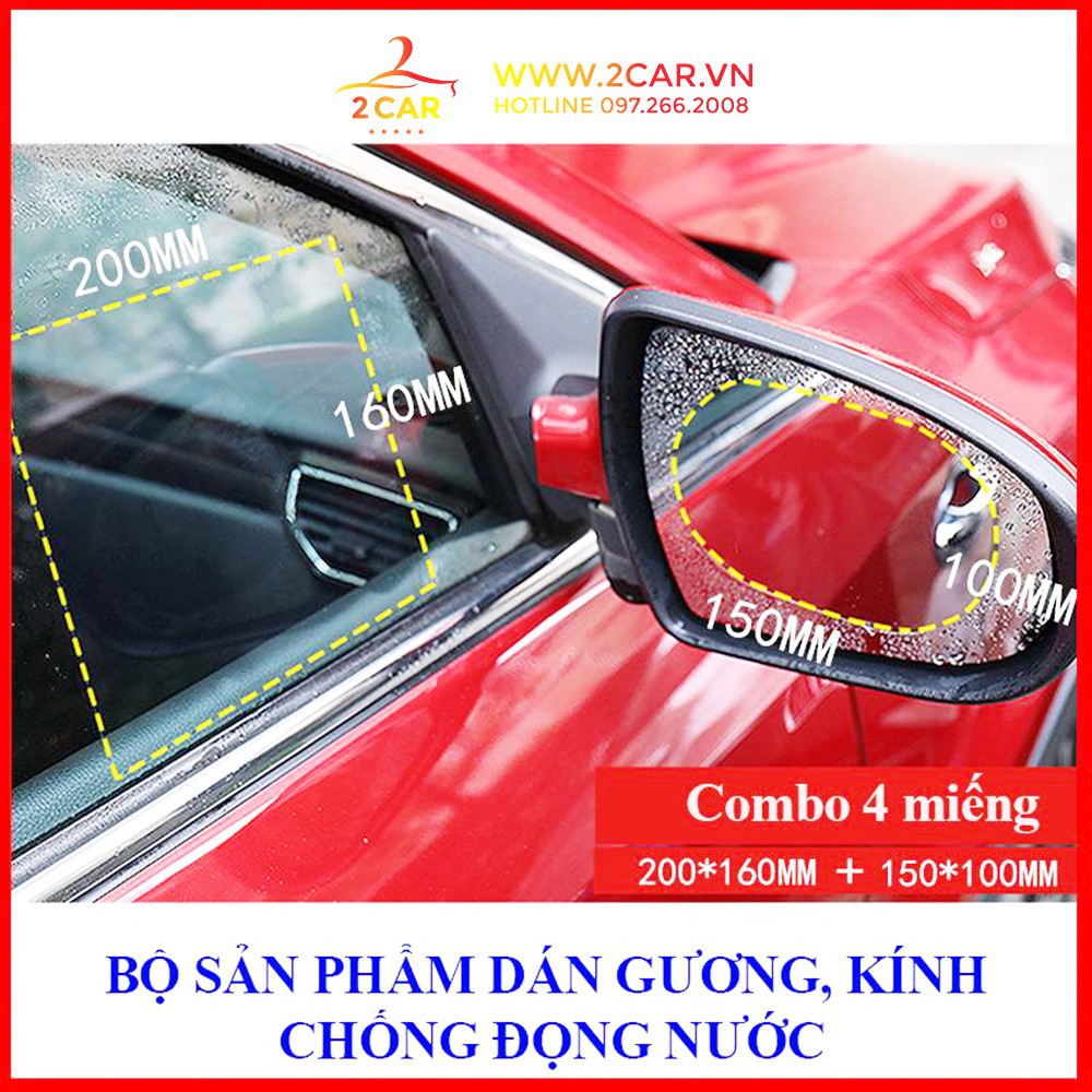 Miếng dán chống bám nước kính sườn xe ô tô