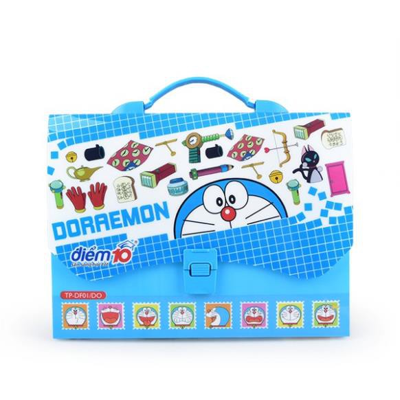 Cặp học thêm Điểm 10 Doraemon TP-DF01/DO chính hãng màu ngẫu nhiên