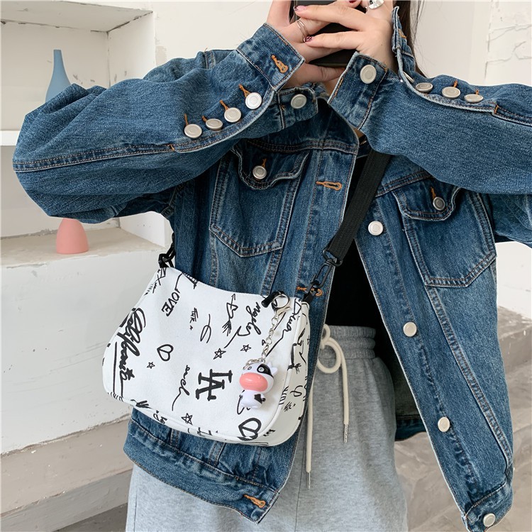 Túi Đeo Chéo Nữ Vải Canvas - Túi Tote Phong Cách Ullzzang GN03