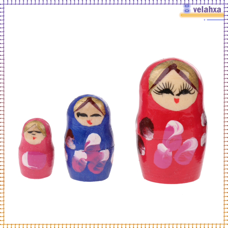 Bộ 7 Búp Bê Nga Matryoshka Bằng Gỗ