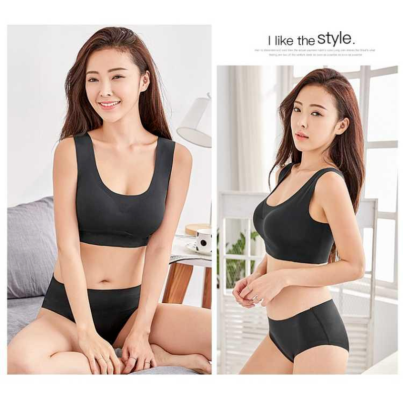 ❤HOT SALE❤ One piece seamless bra No steel ring, can be worn to sleep Push-up bra full cup