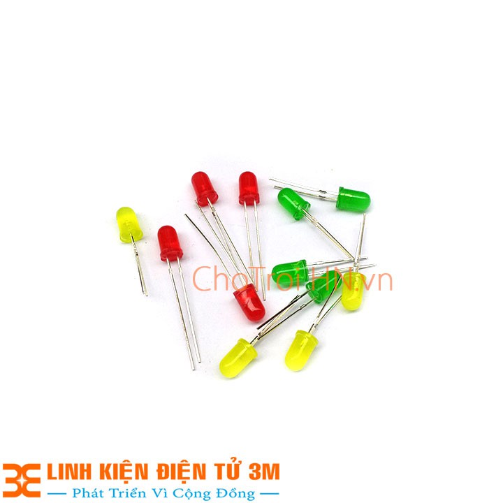 Led Phủ Màu Ø5 - Gói 10 Con