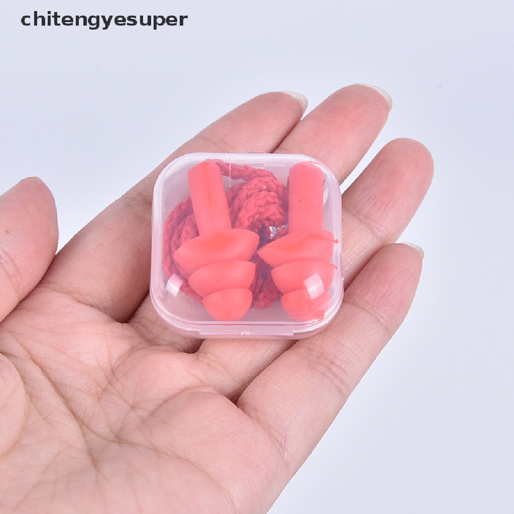 Chitengyesuper Silicone Ear Plugs Sleep Earplugs Noise Reduction Swimm