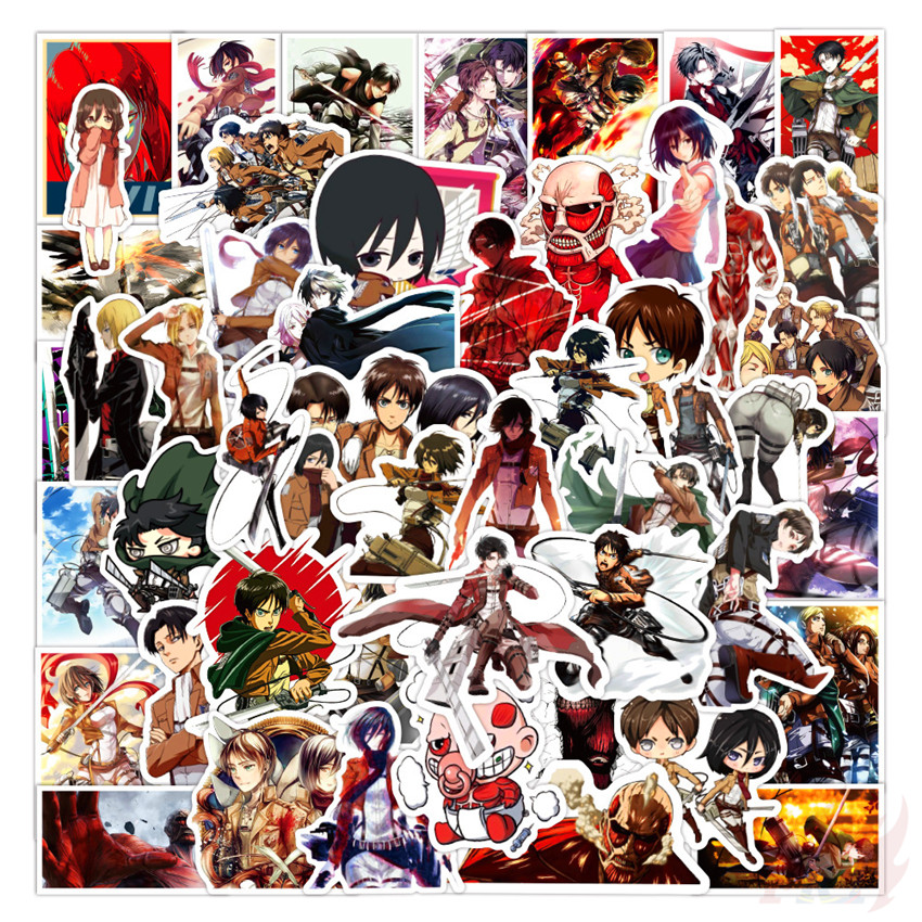 MIKASA Bộ 50 Hình Dán Phim Attack On Titan Series 02
