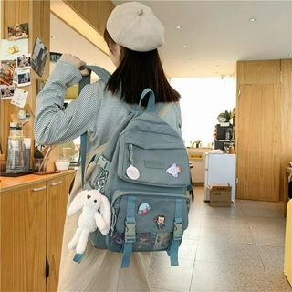 [Có sẵn] Balo ulzzang Balo thời trang đẹp nam, nữ đi học Hàn Quốc , nhiều ngăn đựng laptop vải dù chống nước cao cấp