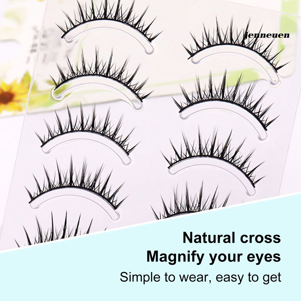 Set 5 Cặp Lông Mi Giả Loại Dày Mini Dành Cho Nữ