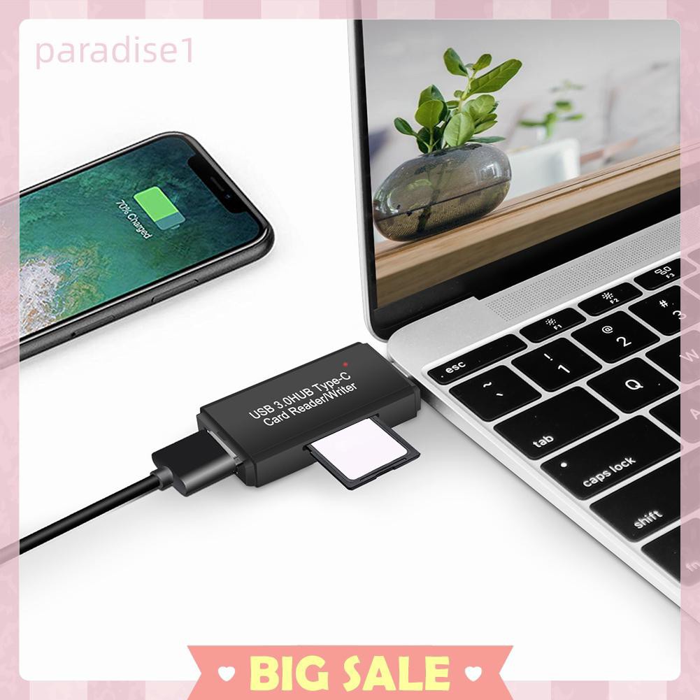 Đầu Đọc Thẻ Nhớ YC-432 USB C Sang USB 3.0 OTG Cho Laptop Điện Thoại | BigBuy360 - bigbuy360.vn