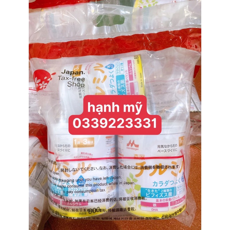 Sữa morinaga 1-3 nội địa Nhật bản 820g.