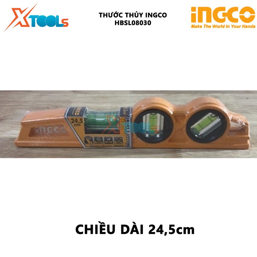 Thước thủy 24.5 cm INGCO HBSL08030