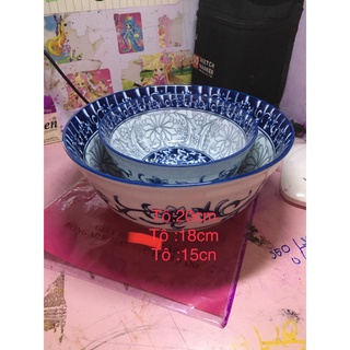 Tô đĩa bát tràng [Lẻ tô] Bộ bát đĩa bát tràng -Gốm sứ cao cấp