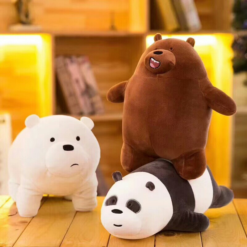 Gấu bông Ba anh em gấu gấu bare bear 25cm G25B28