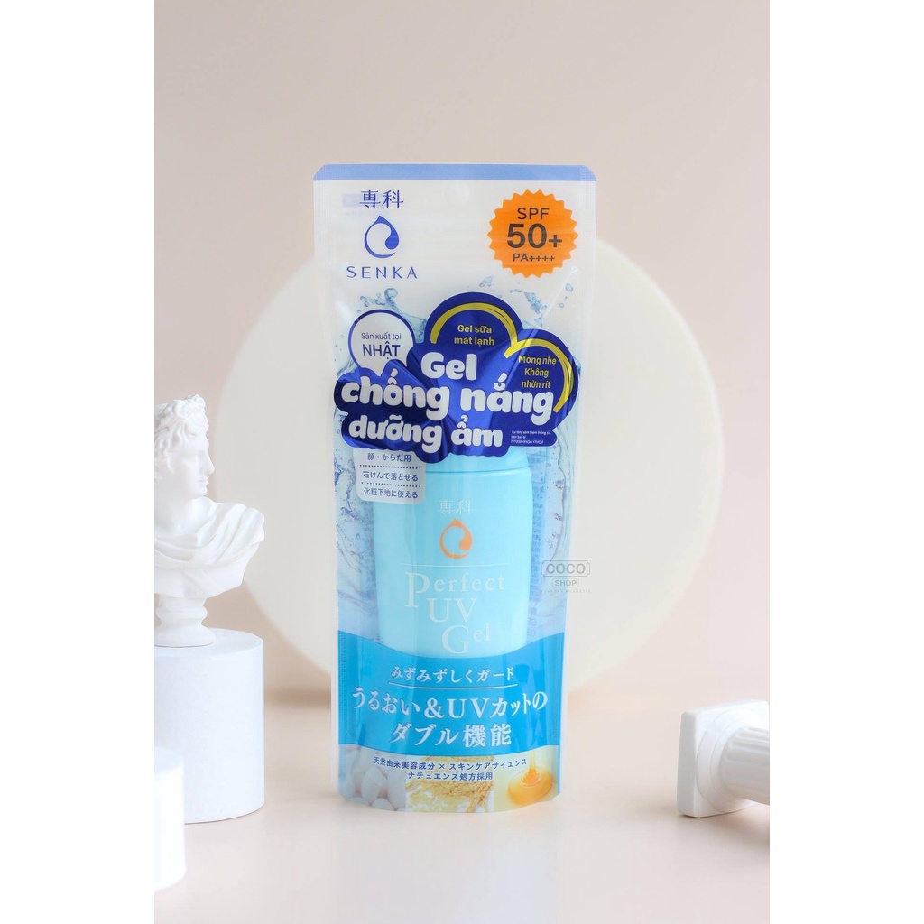 Chống nắng Senka cho da dầu mụn,bảo vệ tối ưu Spf 50+++ Nhật bản 80ml/có bill | BigBuy360 - bigbuy360.vn