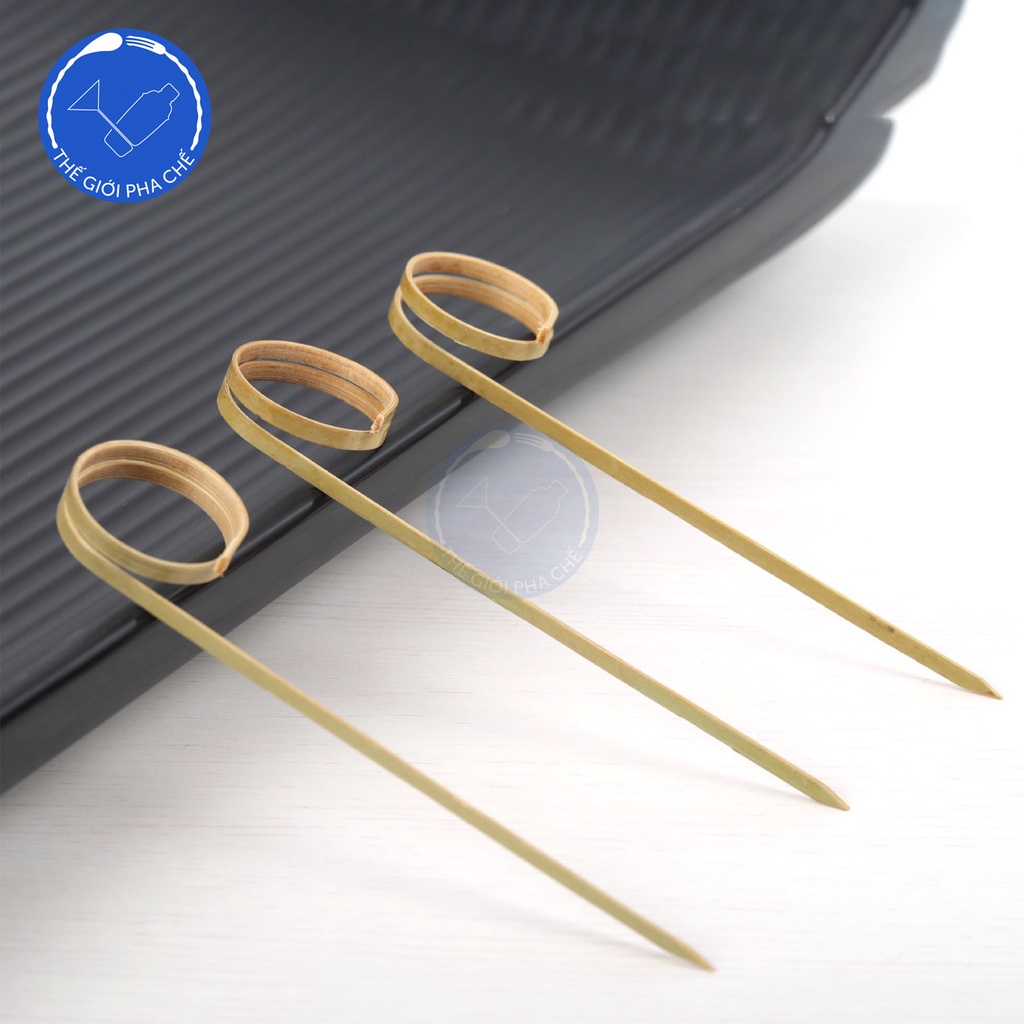 Tăm xiên trang trí bằng tre décor ly cocktail