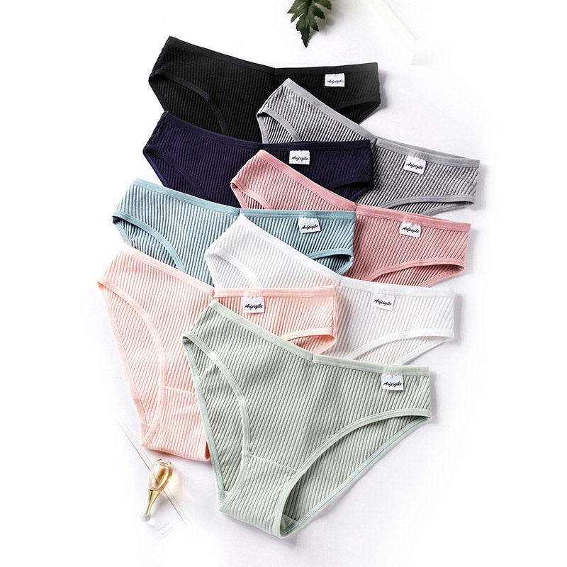 Set 3 quần lót cotton ZXYOUPING mềm mại không lộ đường may lưng thấp size S-XXL