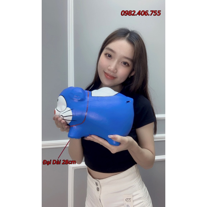 Ống heo đất tiết kiệm đẹp cute dễ thương hình gấu, kitty, chó size lớn dài 23cm và 28cm