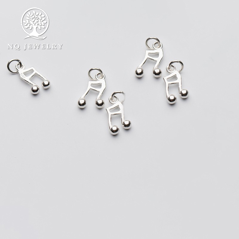 Charm bạc hình nốt nhạc mặt treo - NQ Jewelry
