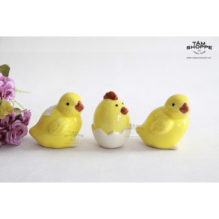 Tượng gà con lông vàng Super cute TTTM