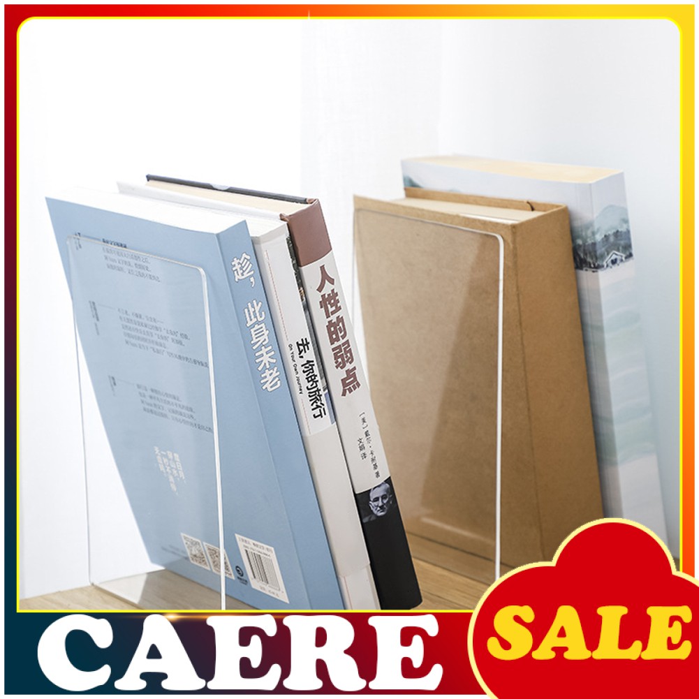 1 Kệ Sách Bằng Acrylic Trong Suốt Để Bàn Trang Trí