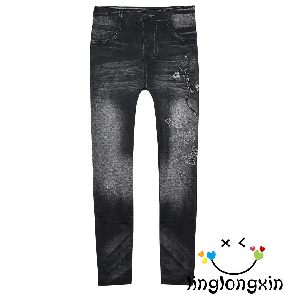 Quần legging form ôm giả jean hợp thời trang trẻ trung cho nữ