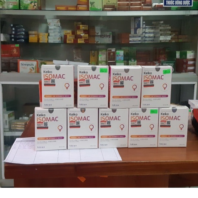 Viên uống nội tiết tố Keiko Isomac – Giúp tăng cường sinh lý nữ, giảm dấu hiệu tiền mãn kinh, giảm nám sạm da (20 viên)
