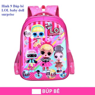 Cặp balo cho bé học cấp 1 hình búp bê LOL baby doll suprise