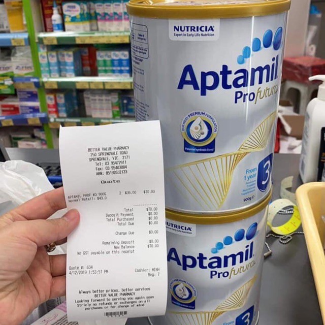 Sữa Aptamil ProFutura ÚC số 3 900g
