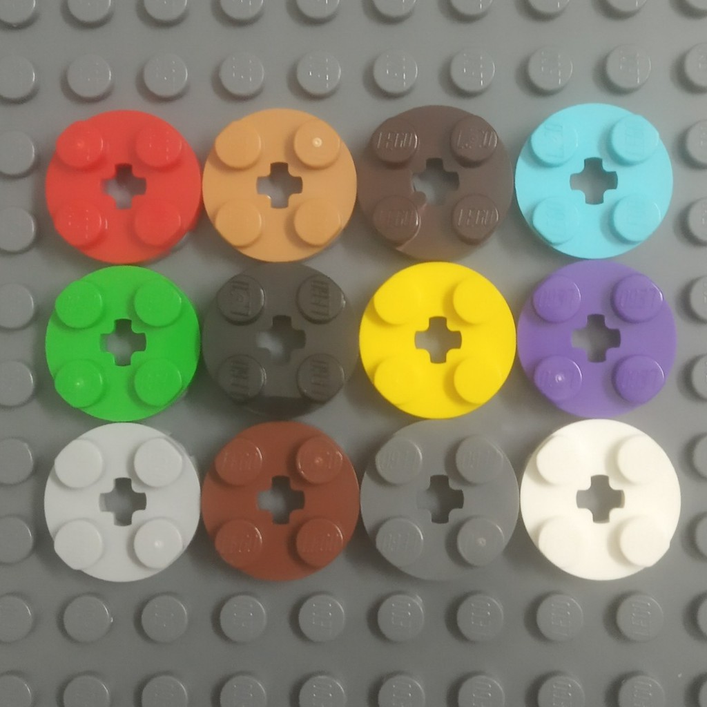 Lego Plate Round 2 x 2 with Axle Hole