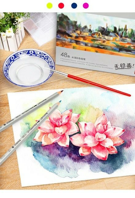 Chì nước 72 màu hộp giấy