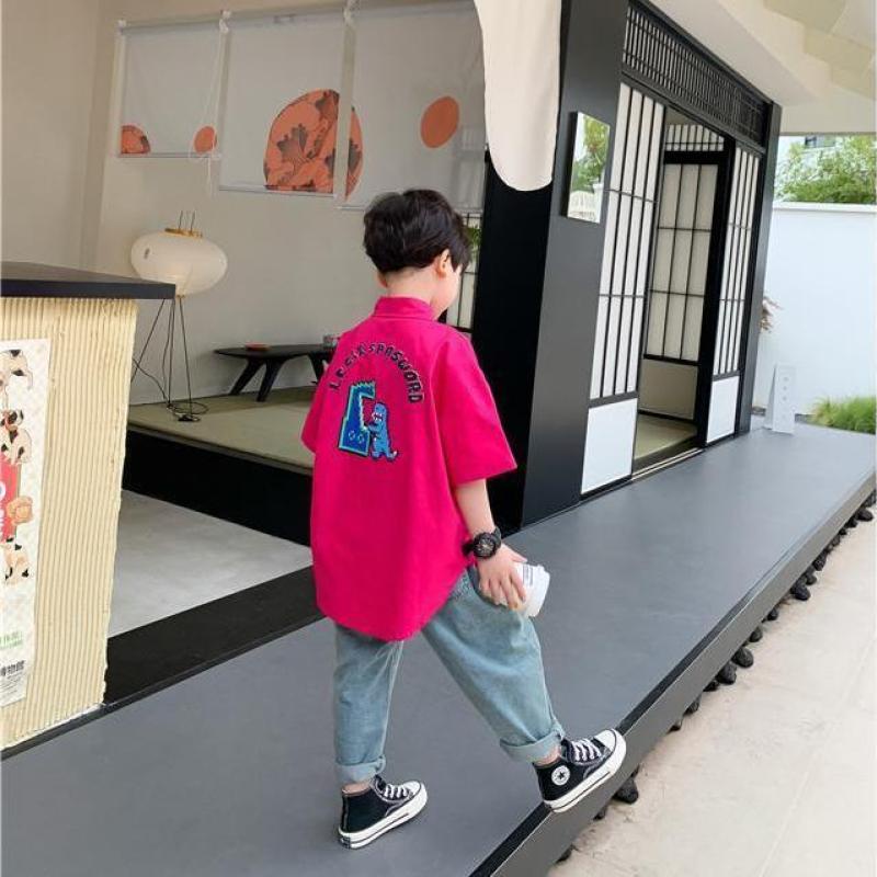 Áo Sơ Mi Tay Ngắn Thời Trang Mùa Hè Cho Bé Trai