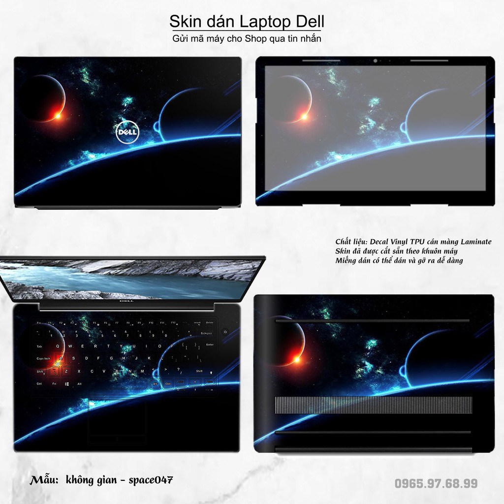 Skin dán Laptop Dell in hình không gian nhiều mẫu 8 (inbox mã máy cho Shop)