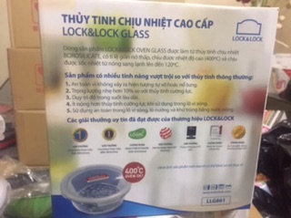 THỐ Thuỷ Tinh LOCk&lock 950ml.