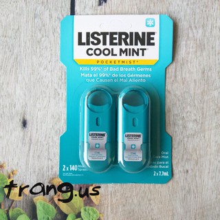 [Bill US] Xịt thơm miệng Pocketmist Cool Mint Oral Care Mist Cool Mint