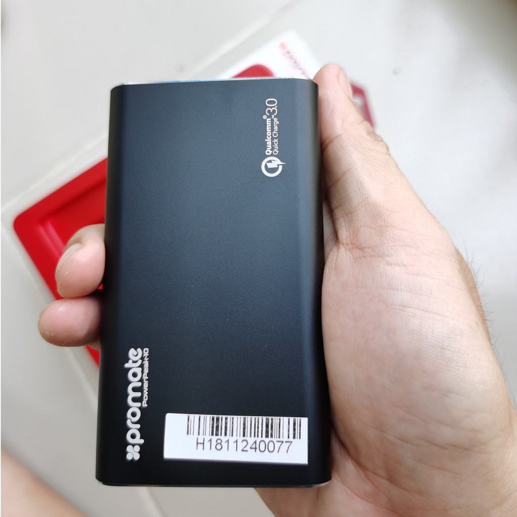 [GIÁ XẢ KHO] Pin Sạc Dự Phòng 10000mAh Promate POWERPEAK-10  / BOLTQC Sạc Nhanh QC3.0