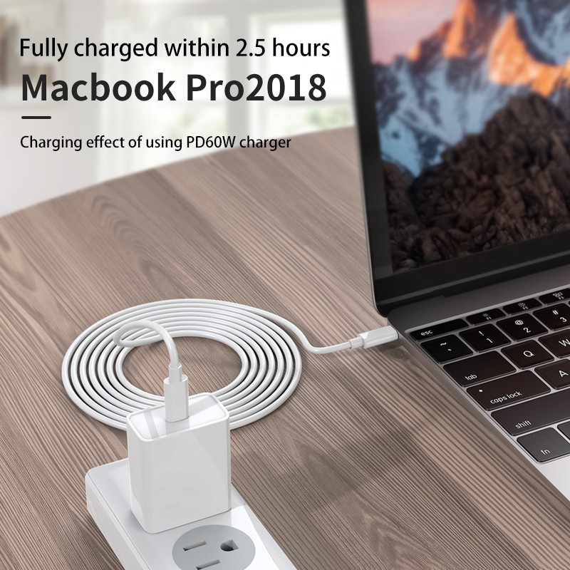 Cáp usb c sang usb type-c cho xiaomi redmi note 8 pro sạc nhanh pd 60w sạc nhanh cáp sạc macbook pro