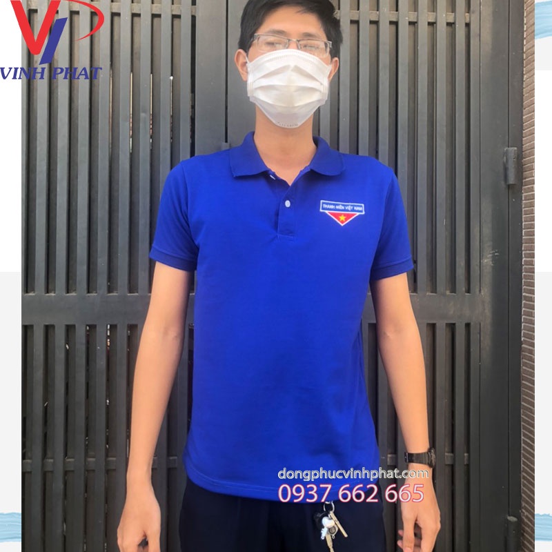 Áo Đoàn Thanh Niên Việt Nam Nữ Nam Đủ Size Logo Thêu Chất đẹp form chuẩn- VĨNH PHÁT