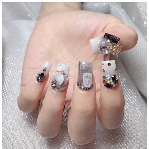 Sơn Gel AS màu nước gạo (mã MILKY WHITE) | chai đen chai đen đỏ bất kỳ