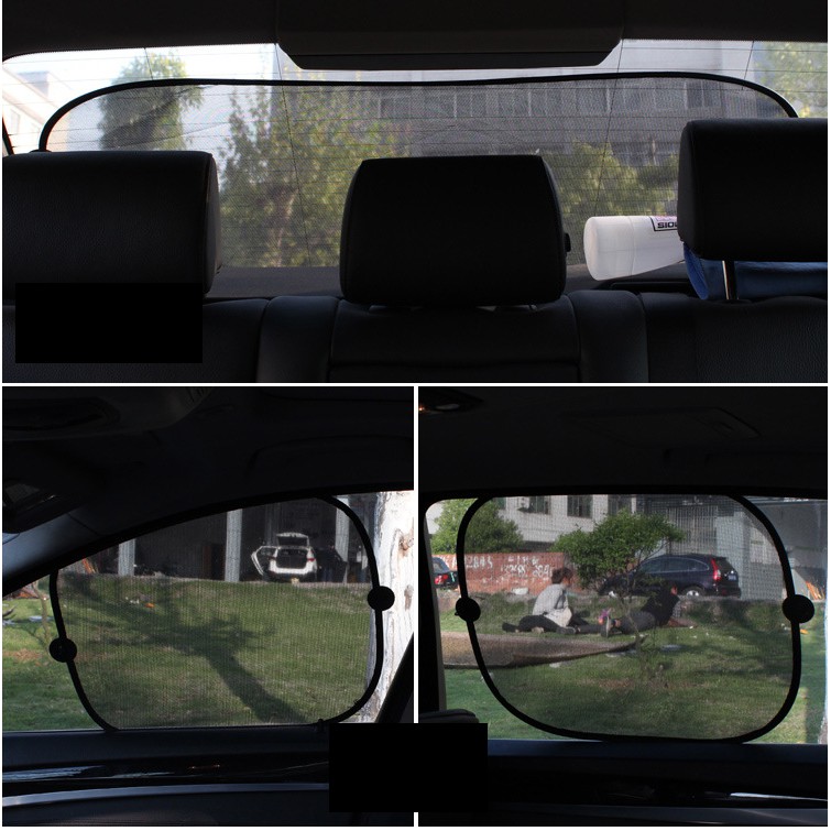 Bộ 5 Tấm che nắng ô tô cao cấp, Bộ lưới chắn nắng ô tô chống tia UV chống nóng hiệu quả gấp gọn