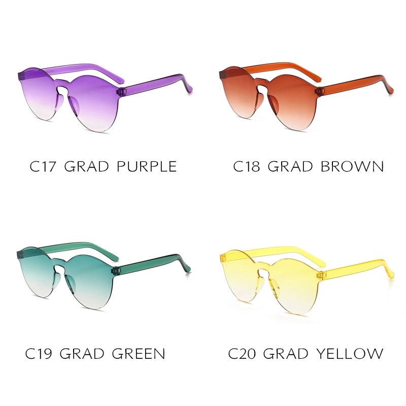 Kính mát gọng tròn màu kẹo ngọt phong cách Hàn Quốc | BigBuy360 - bigbuy360.vn