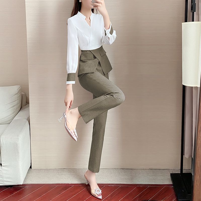 Set trang phục mẫu 2021 phong cách nước ngoài thời trang mùa thu thanh lịch dành cho nữ (Có bán lẻ)